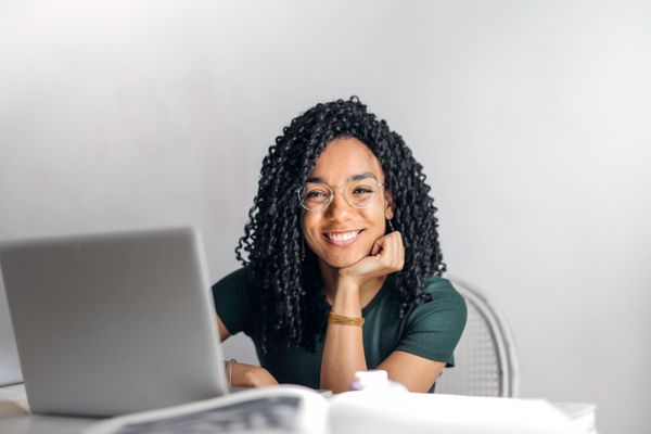 Professional taking notes during a personal development session